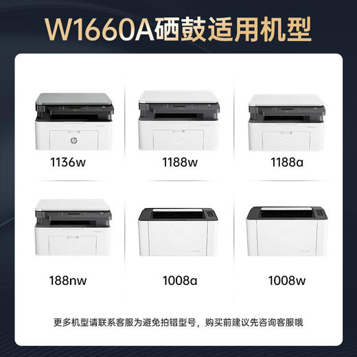 绘威臻享版W1660a硒鼓适用惠普1136w硒鼓 1188w/nw/pnw粉盒 1008a/w打印机墨粉盒 大容量166a硒鼓 商品图2