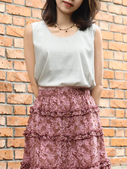 TYNVIE 圆领真丝背心-银灰色 商品图6