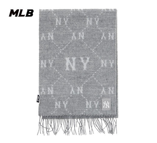 MLB满印花流苏男女同款老花系列围巾3AMFM0146 商品图1