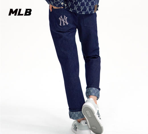 MLB男女同款老花系列牛仔长裤3FDPM0324 商品图2