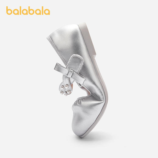 巴拉巴拉童鞋女童公主鞋2025新款春秋软底表演鞋芭蕾风鞋子蝴蝶结 商品图2