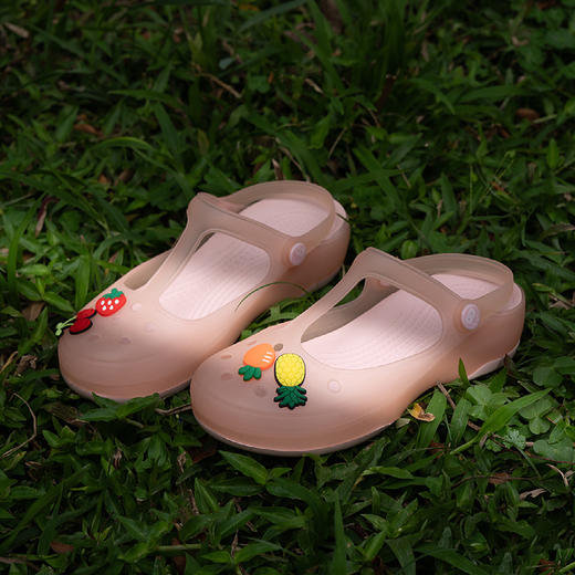 「下单赠鞋花」SACHA复古气质玛丽珍洞洞鞋，一鞋两穿防滑鞋底内凹中底设计，穿着更舒适 商品图2