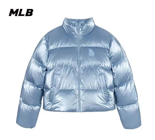MLB女款亮面小标刺绣标小短款羽绒服3FDJB2346 商品图0