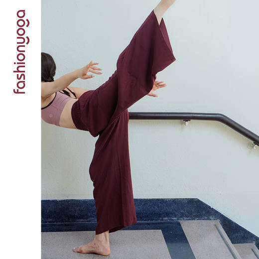 凡圣瑜伽经典直筒禅风瑜伽裤 FM15924 商品图14