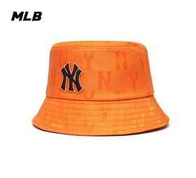 【一口价】MLB男女同款小标暗纹老花刺绣标渔夫帽3AHTM021N【无货退款介意勿拍】