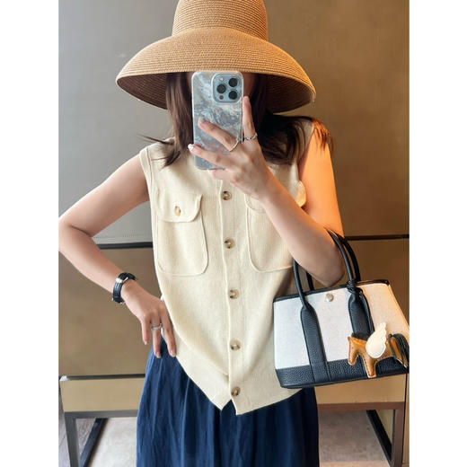 2506501    ed排扣 无袖上衣 商品图2