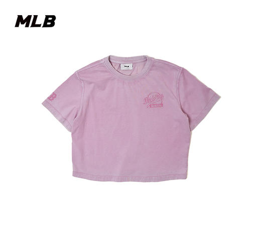 MLB女款小标学院风短款T恤3FTSB2053 商品图1