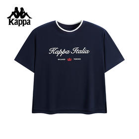 Kappa卡帕背靠背运动短袖女2025夏季新款凉感t恤索罗娜女休闲上衣K0F62TD03