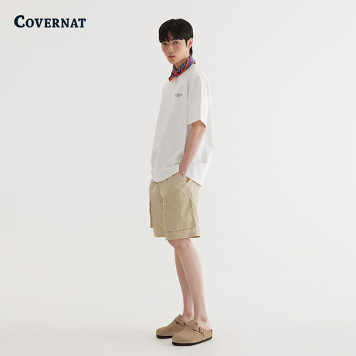Covernat韩国潮牌印花T恤男女同款休闲宽松短袖2025夏季新CO2502ST13 商品图3