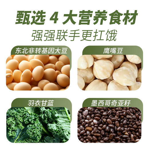 【超值4袋装】松鼠驿站+羽衣甘蓝奇亚籽豆浆粉 高蛋白 高膳食纤维 独立包装 140g*4袋 商品图2