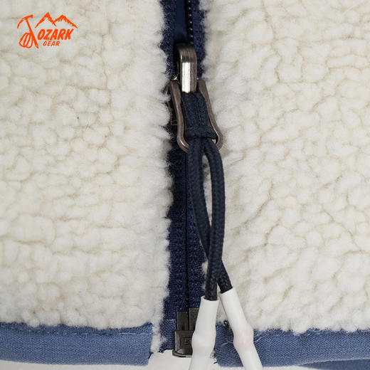 OZARK奥索卡秋冬羽绒抓绒服男外套双面穿防风保暖抓绒衣156003 商品图4