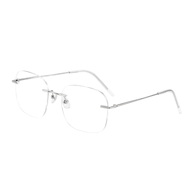 普莱斯PT11076  无框纯钛+板材 精细切割 时尚百搭不挑脸