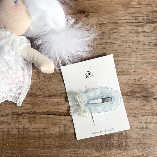 网纱木耳边珍珠侧边夹 商品图1