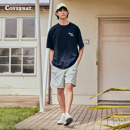 Covernat韩国潮牌高腰短裤潮流时宽松休闲工装裤短裤2024夏季CO2402SO21 商品图0