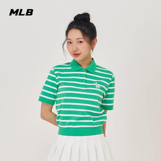 【一口价】MLB女款条纹立领小短款T恤3FPQV0143【无货退款】 商品图3