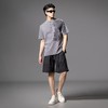 PINLI品立2025夏季新款暗纹宽松直筒短裤男士潮流休闲百搭五分裤B252117090 商品缩略图4