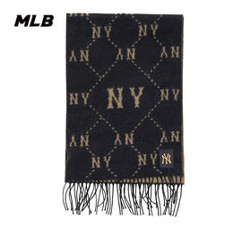 MLB满印花流苏男女同款老花系列围巾3AMFM0146