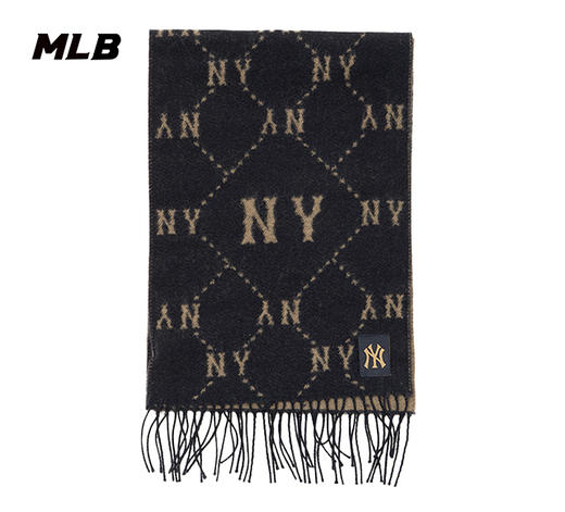 MLB满印花流苏男女同款老花系列围巾3AMFM0146 商品图0