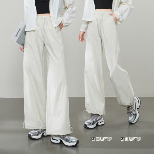 【轻运动-工装风阔腿裤】逸阳夏薄美式宽松弹力休闲伞兵裤6162 商品图5