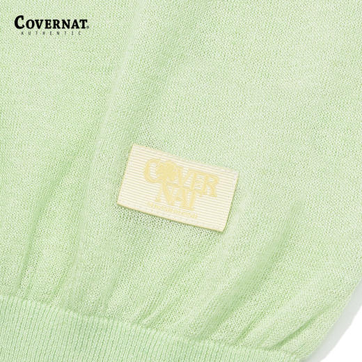 covernat韩国潮牌女士混纺舒适休闲圆领针织衫2024春夏新品CO2402KT78 商品图3