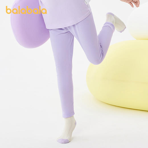 巴拉巴拉女童保暖裤秋季儿童秋裤打底裤小童中大童睡裤纯棉两条装 商品图2