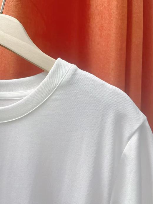 七夕福利-NO退~极简100%棉简约高克重纯白短袖T恤-喜出 商品图5