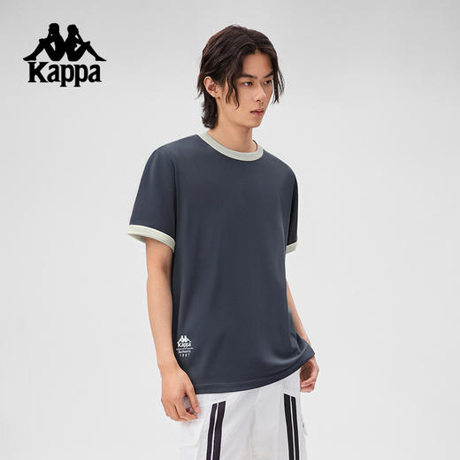 Kappa卡帕背靠背运动短袖男2025夏季新款休闲索罗娜t恤宽松上衣女KPCICTD61 商品图3
