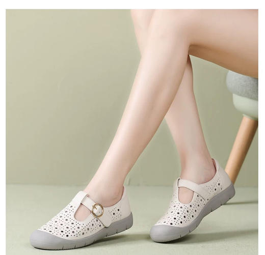 泉州女鞋 镂空设计豆豆鞋2516 商品图0