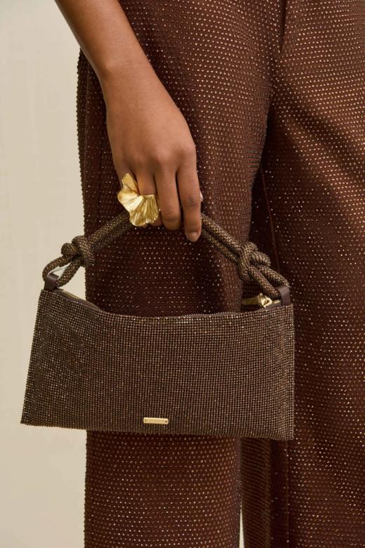 Cult Gaia - Hera Nano Shoulder - Tierra - 女装 - 包包 - 金棕色 商品图3