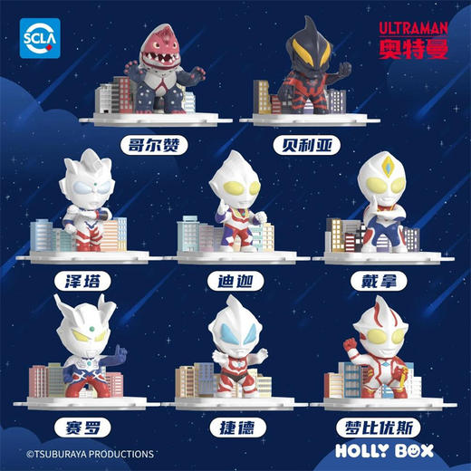 新款奥特曼微场景夜灯发光摆件赛罗奥特曼打怪兽玩具男孩可爱公仔 商品图1