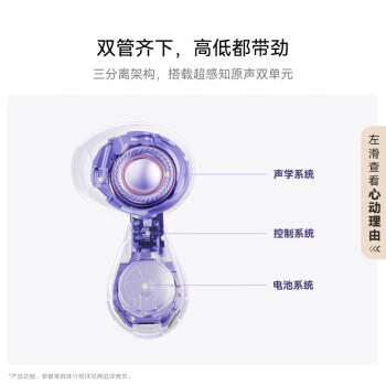华为FreeBuds 6 悦彰耳机 国家补贴 蓝牙半开放式耳机  双向静谧通话 支持翻译功能 水滴耳机 极光紫 /数码 /影音娱乐 /蓝牙/无线耳机 商品图5