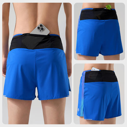 有为者男女款AIR四分训练跑步短裤运动透气反光内衬速干裤多口袋HM-DK002 商品图3