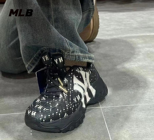 MLB男女同款满印钻石老花老爹鞋3ASHMS13N 商品图3