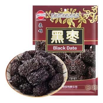 豪雄乌枣400g 免洗煮粥煲汤狗头枣果肉厚紫晶黑枣果干蜜饯 南北干货 /粮油调味 /南北干货 /果茎食补干货 商品图1