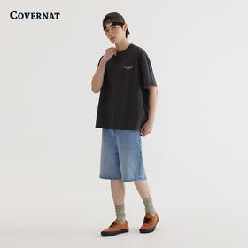 Covernat韩国潮牌印花T恤男女同款休闲宽松短袖2025夏季新CO2502ST13
