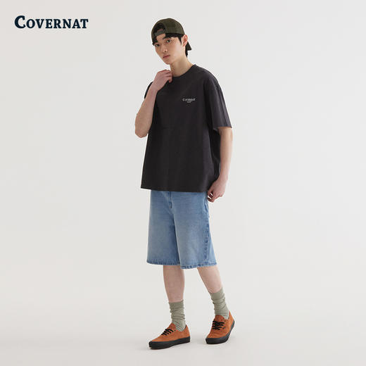 Covernat韩国潮牌印花T恤男女同款休闲宽松短袖2025夏季新CO2502ST13 商品图0