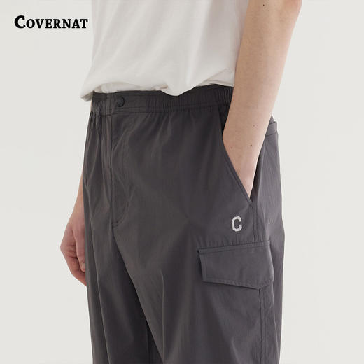 COVERNAT韩国潮牌C标志尼龙慢跑裤男女同款潮流百搭2025春夏新CO2501PT59 商品图2