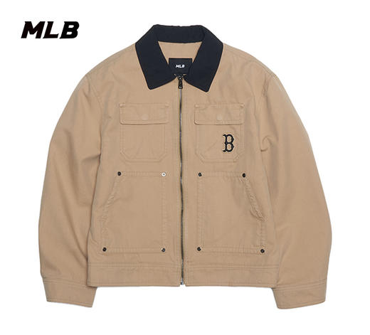 MLB纯色小标男女同款夹克3AJPB0351 商品图4