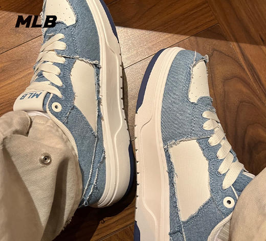 MLB男女同款NY标牛仔元素25春新款运动鞋3ASXV015N 商品图1
