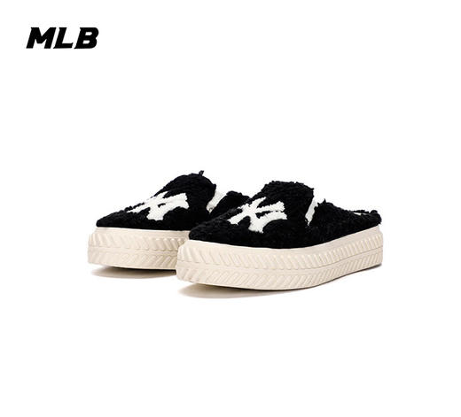 【一口价】MLB男女同款毛绒摇粒绒保暖半拖3AMUUD216【微瑕商品介意勿拍，无货退款】 商品图2