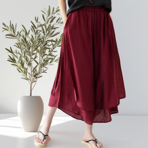 现货 臣禾	【纳凉裙裤】 再生纤维垂感松紧腰九分无龄阔腿裤	JZ252060475 商品图11