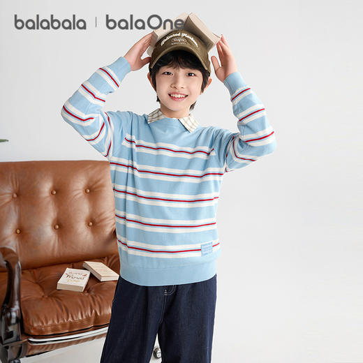 巴拉巴拉balaOne童装儿童毛衣男童2025新款春秋毛衫女亲子针织衫 商品图2