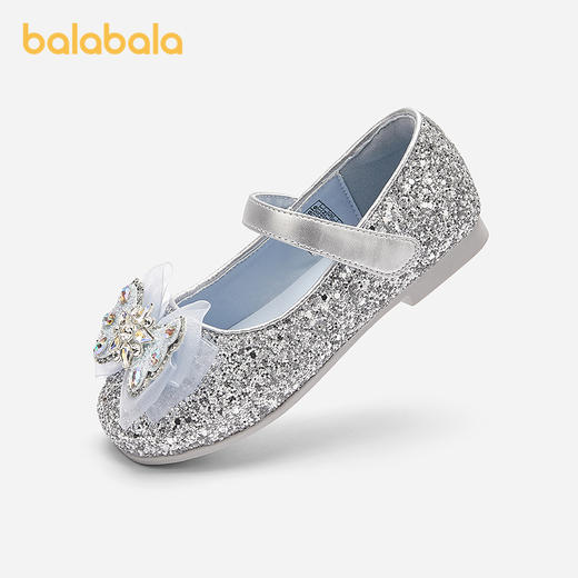 巴拉巴拉童鞋女童公主鞋2025新款春秋鞋子儿童蝴蝶结凉鞋洋气甜美 商品图0