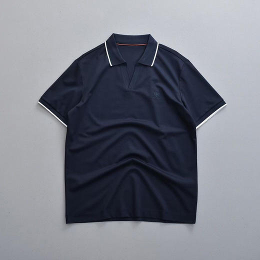 LP男士翻领短袖Polo衫。 蓝色 黑色 商品图2