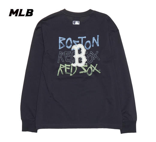 MLB男女同款背标字母标彩色套头卫衣3ATSB0251 商品图2