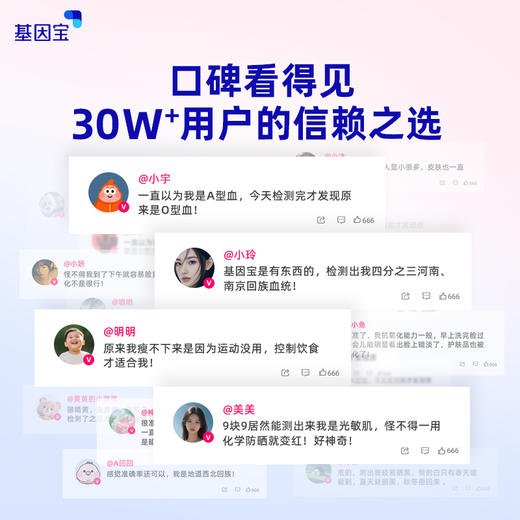 基因宝 dna基因检测套餐护肤防晒抗衰皮肤状况肤质运动减肥祖源血型男女通用 商品图4