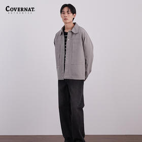 Covernat秋季新品夹克外套梭织厚外套休闲简约百搭男款CO2303JK03