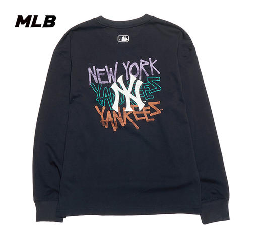 MLB男女同款背标字母标彩色套头卫衣3ATSB0251 商品图4