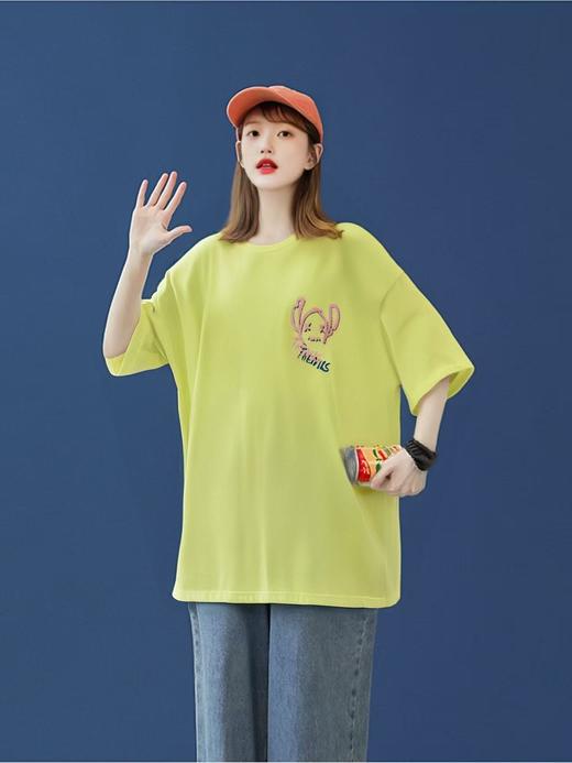 清仓价2025~NO1DARA 100%棉双面印花潮牌T恤-喜出 商品图0