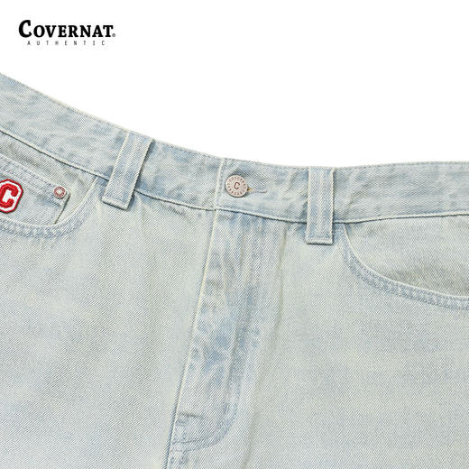 covernat韩国潮牌女士宽松纯棉休闲时尚牛仔短裤2024春夏新品CO2402SO06 商品图2